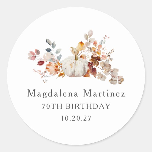 70.º Sello para sobres de Flor de Calabaza de Cump (Anverso)