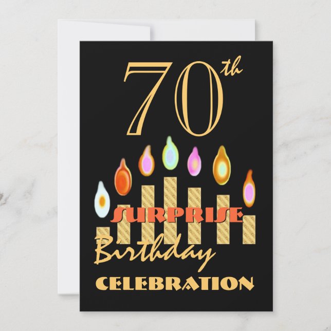 70.a - 79.a invitación de la fiesta de cumpleaños (Anverso)