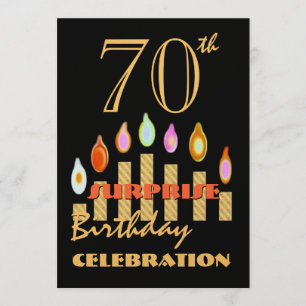 70.a - 79.a invitación de la fiesta de cumpleaños