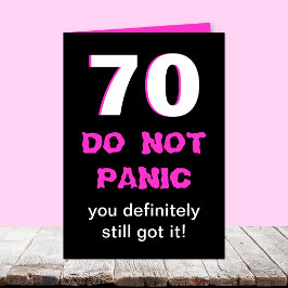 70.a tarjeta de cumpleaños divertida para las