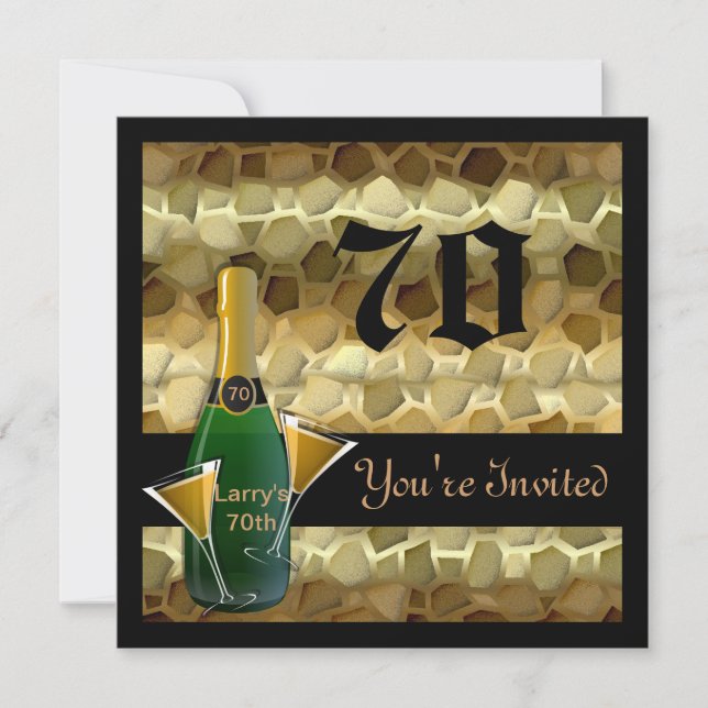 70.as INVITACIONES populares de la fiesta de (Anverso)