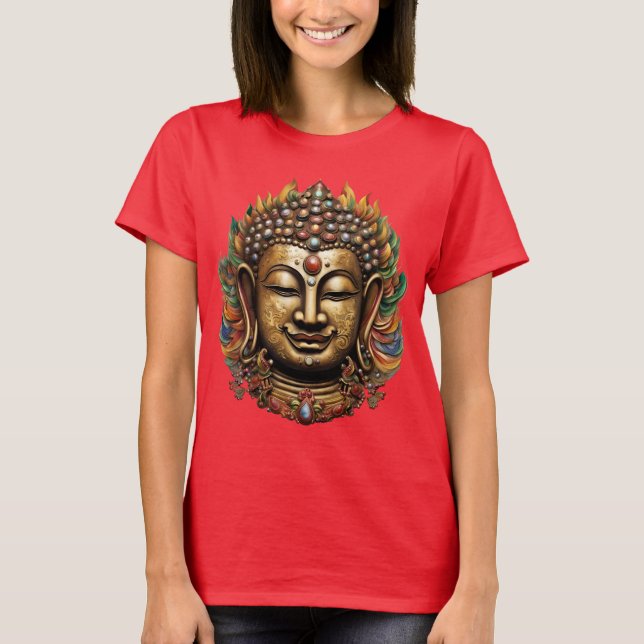 70 Buddha Manjusri - Camiseta Máscara Budista (Anverso)