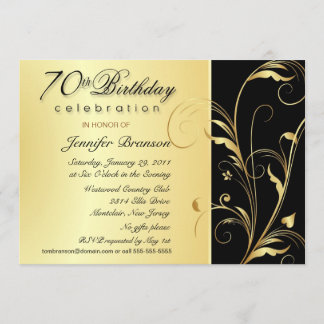 70 invitaciones de fiesta de cumpleaños con monogr