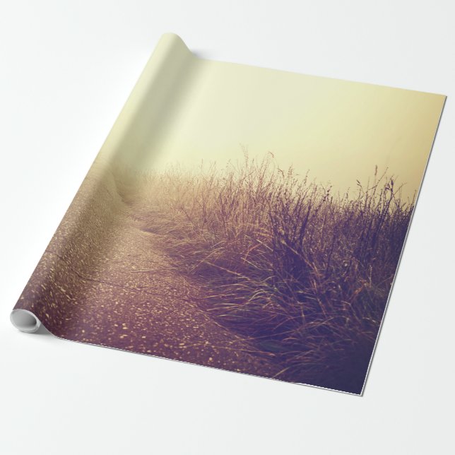 70 lb Wrapping Papel Roll Sunrise Pathway Walkway  (Desenrollado)