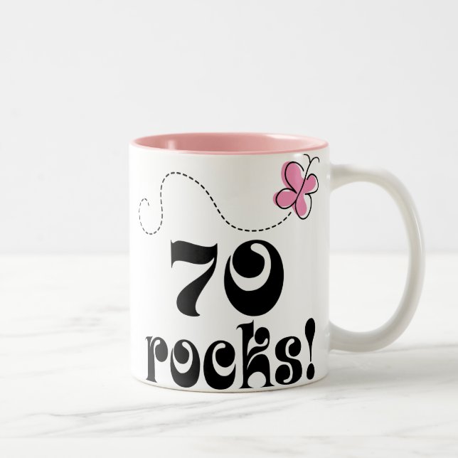 70.o Taza del regalo de la mariposa de las rocas (Derecha)