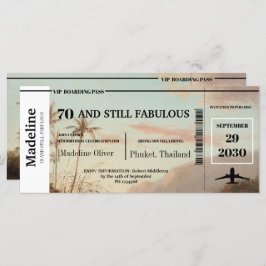 70 y aún fabuloso pase de abordaje tropical