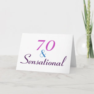 70 y Sensacional Personaliza la tarjeta de cumplea