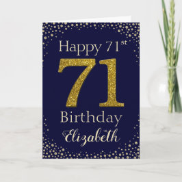 71.ª Tarjeta Purpurina Dorada