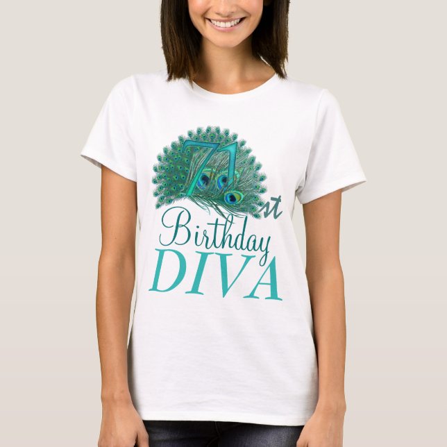 71.o Camisetas de la diva del cumpleaños (Anverso)