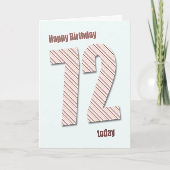 72.ª tarjeta de cumpleaños (Anverso)