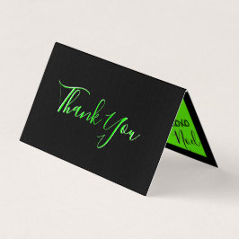72marketing Gracias lime tarjetas negras
