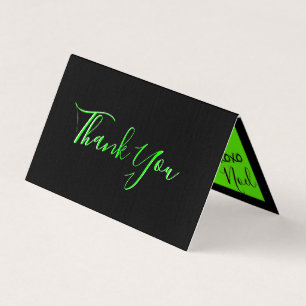 72marketing Gracias lime tarjetas negras