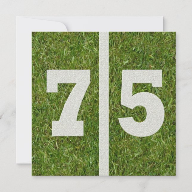 75ª Invitación de cumpleaños (Anverso)