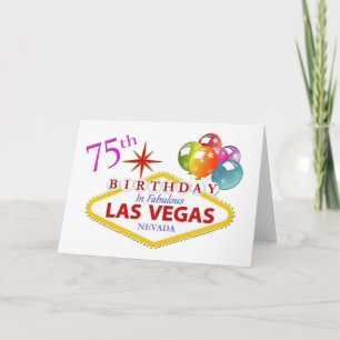 75ª Tarjeta de Cumpleaños Estándar de Las Vegas (5