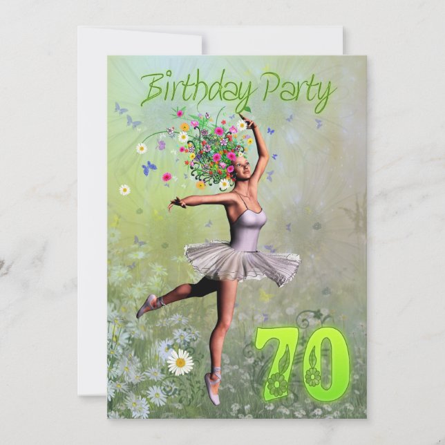 75.ª invitación a la fiesta de cumpleaños (Anverso)