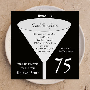 75.ª invitación a la fiesta de cumpleaños 75 en ne