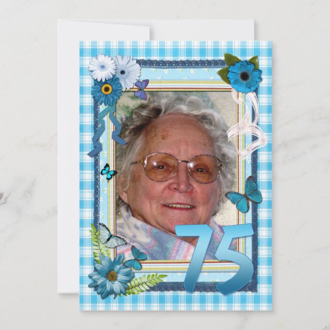 75.ª invitación para la fiesta de cumpleaños de la (Anverso)