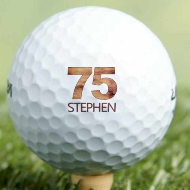 75.º cumpleaños bolas de golf 75 años regalo de ma (Subido por el creador)
