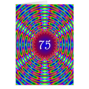 75.º Cumpleaños Resumen de Trippy Swirls