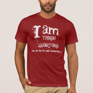 75.a camisa divertida del cumpleaños soy tres