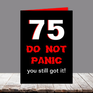 75.a tarjeta de cumpleaños divertida para los