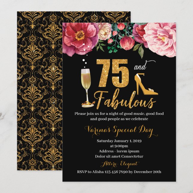 75 años y fabulosa invitación al nacimiento de las (Anverso / Reverso)