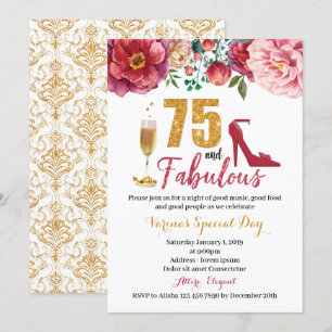 75 años y fabulosa invitación al nacimiento de las