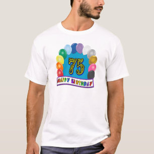 75.o Camiseta del arco del globo del cumpleaños