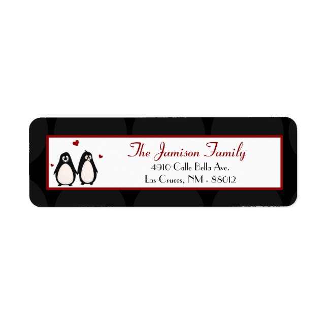 .75"x2.25" Etiqueta de dirección de devolución Ape (Frente)