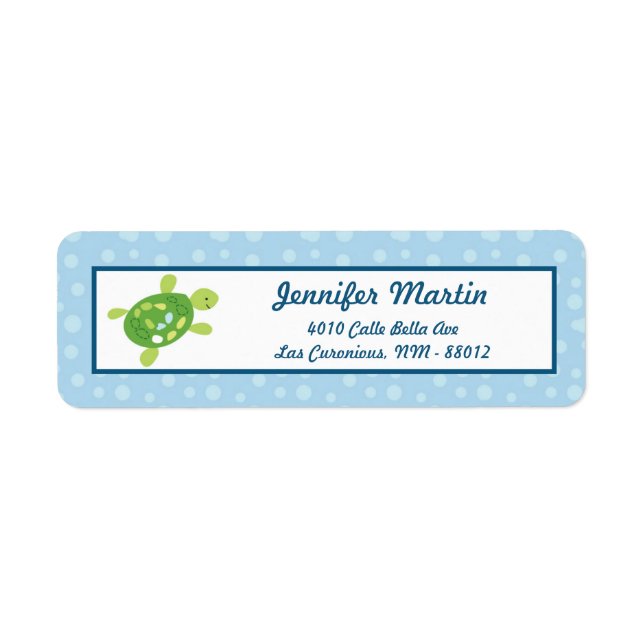 .75"x2.25" Etiqueta de dirección de devolución Arr (Frente)