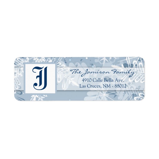 .75"x2.25" Etiqueta de dirección de devolución Cop (Frente)