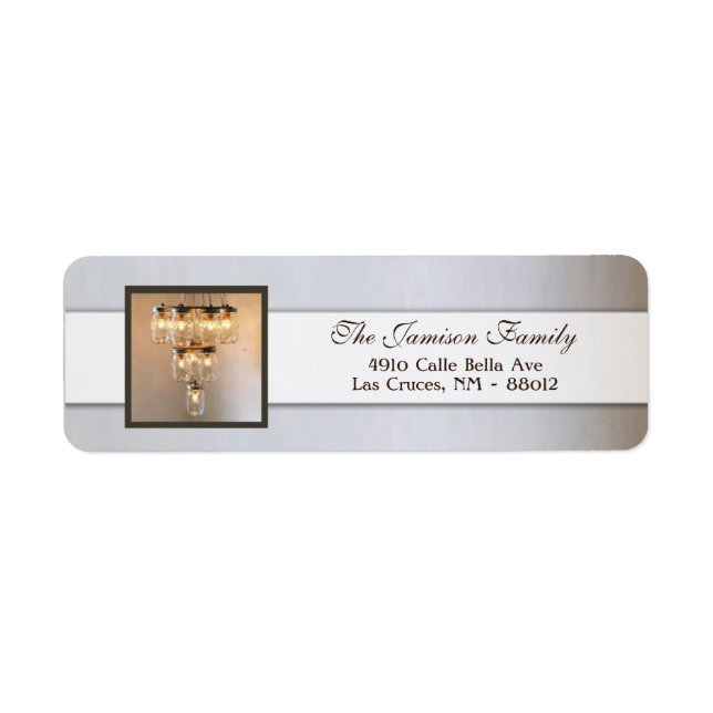 .75"x2.25" Etiqueta de dirección de devolución Mas (Frente)