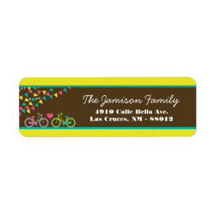 .75"x2.25" Etiqueta de dirección de retorno Amante