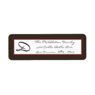 .75"x2.25" Etiqueta de retorno Tejido de pasta de
