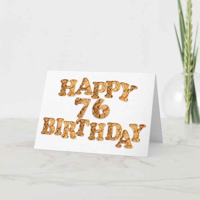 76.ª tarjeta de cumpleaños para un amante de las g (Anverso)