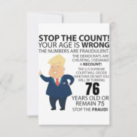 76 años de Trump Feliz cumpleaños presente gracios