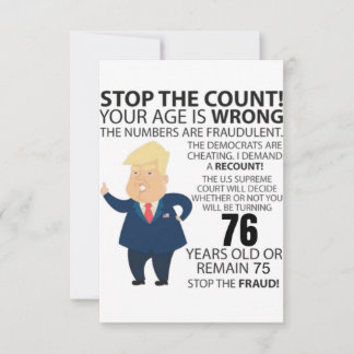 76 años de Trump Feliz cumpleaños presente gracios