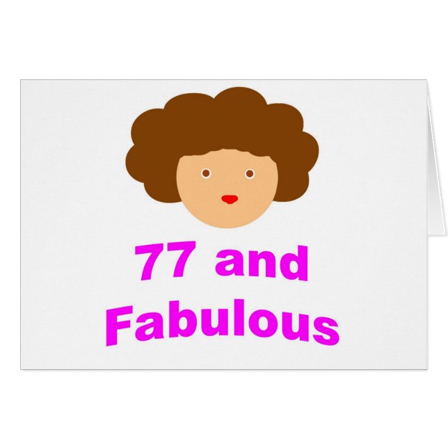 ¡77 y fabuloso! (Anverso (Horizontal))