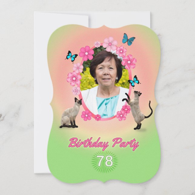 78.ª invitación a la fiesta de cumpleaños (Anverso)