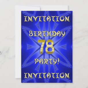 78.ª invitación a la fiesta de cumpleaños