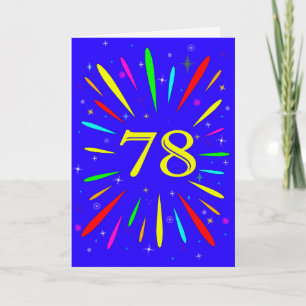 78.ª tarjeta de explosión de cumpleaños