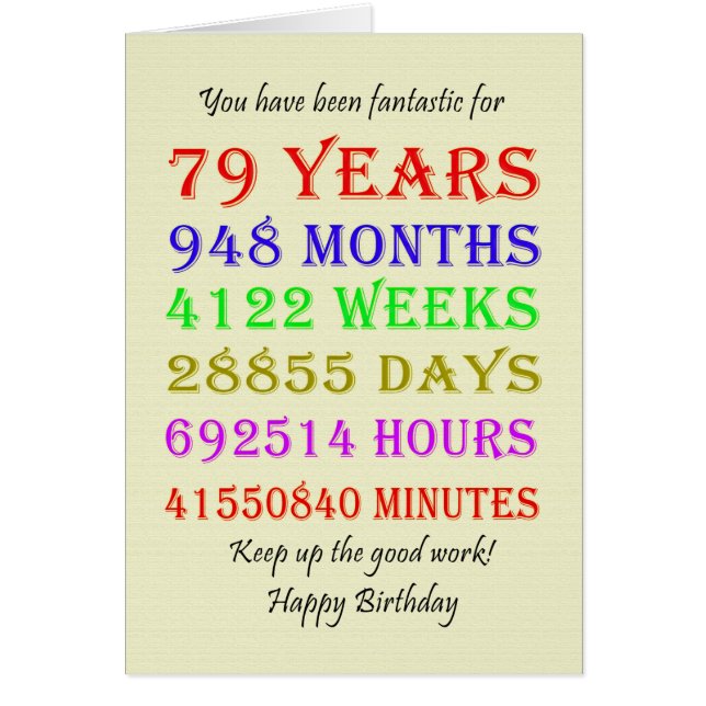 79.ª Fase de Cumpleaños (Frente)