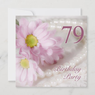 79.o Invitación de la fiesta de cumpleaños con las