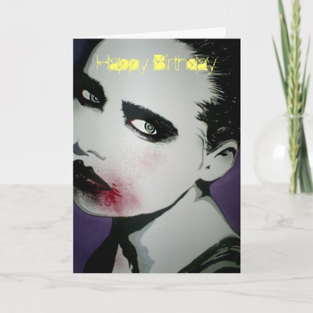 7.ª Avenida. Tarjeta de cumpleaños de Undead' (Zom (Anverso)