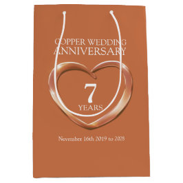 7.ª bolsa de regalo para el aniversario del boda d