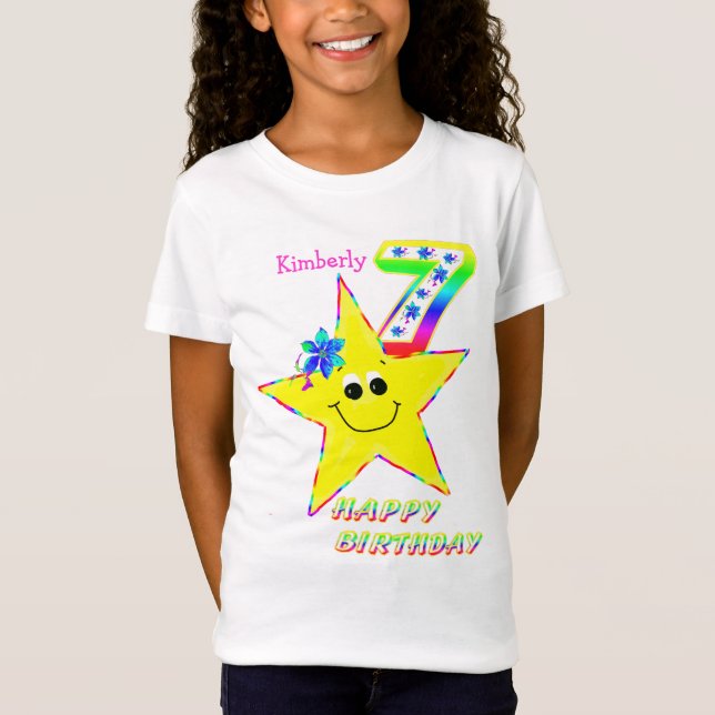 7.ª camiseta de las estrellas del cumpleaños (Anverso)