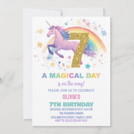 7.ª invitación a unicornio