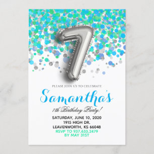 7.ª Invitación al Confetti de Cumpleaños