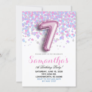 7.ª Invitación al Confetti de Cumpleaños