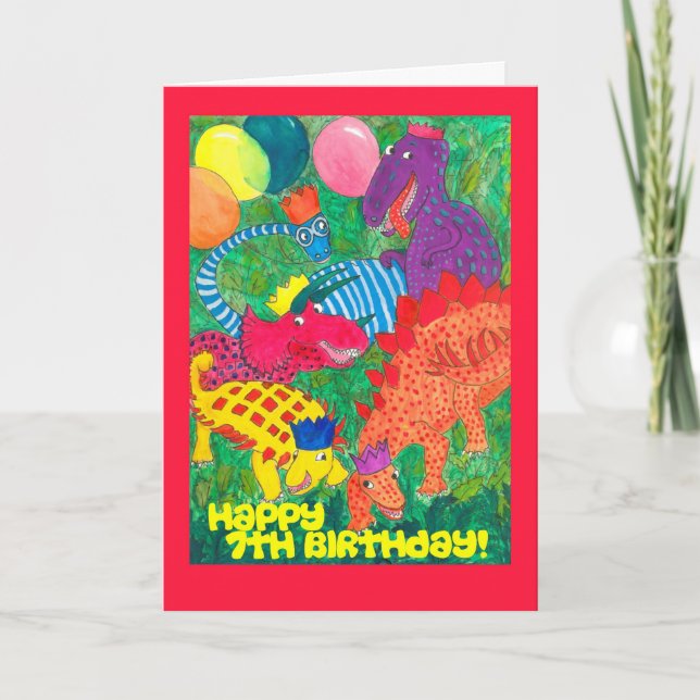 7.ª Tarjeta de Cumpleaños - ¡Monstruos! (Anverso)